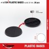 MIRAGE 100154 PLASTIC BASES - ROUND 32mm (SET 20pcs) (podstawki) 